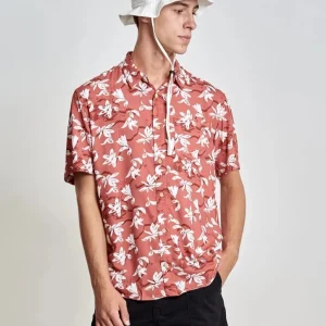 Camisa Birden Flower Sky Red
