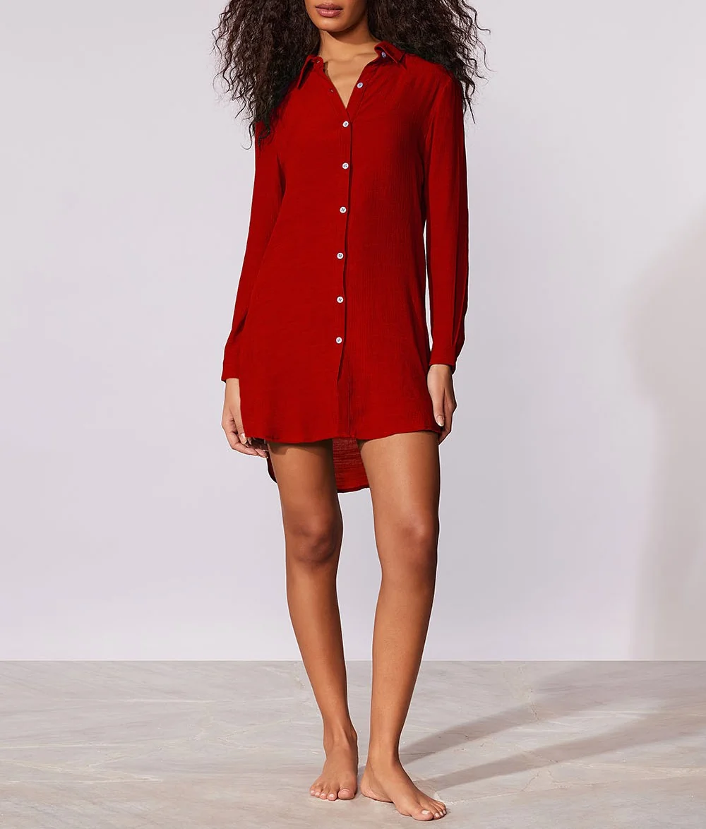 CAMISA MANGA SHANTNG CIA MARITIMA