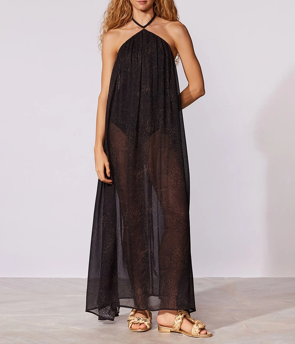 VESTIDO LONGO ALL BLACK CIA MARITIMA - Image 2