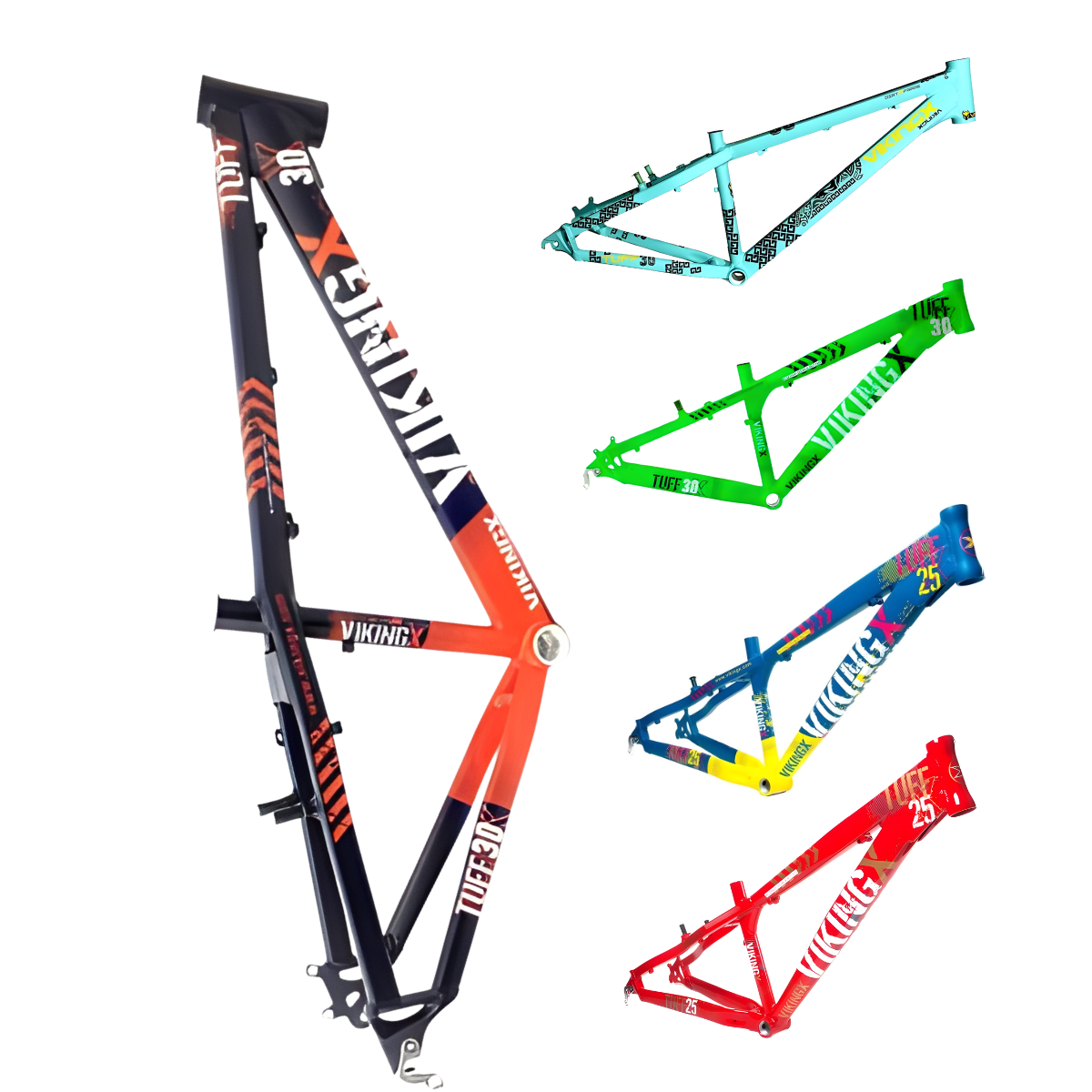 Quadro 26 Viking Tuff X25-30 tipo Gios Bike Dh | Dirt | Grau - Image 2