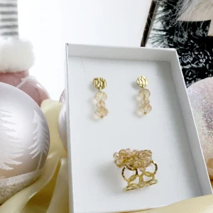 Conjunto Andrea (Brincos e anel)