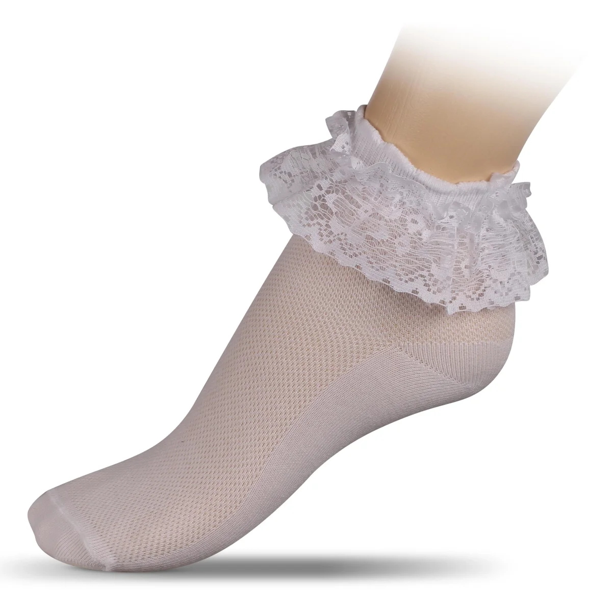 Meias de Ginástica e Dança INDIGO Brancas - Image 2