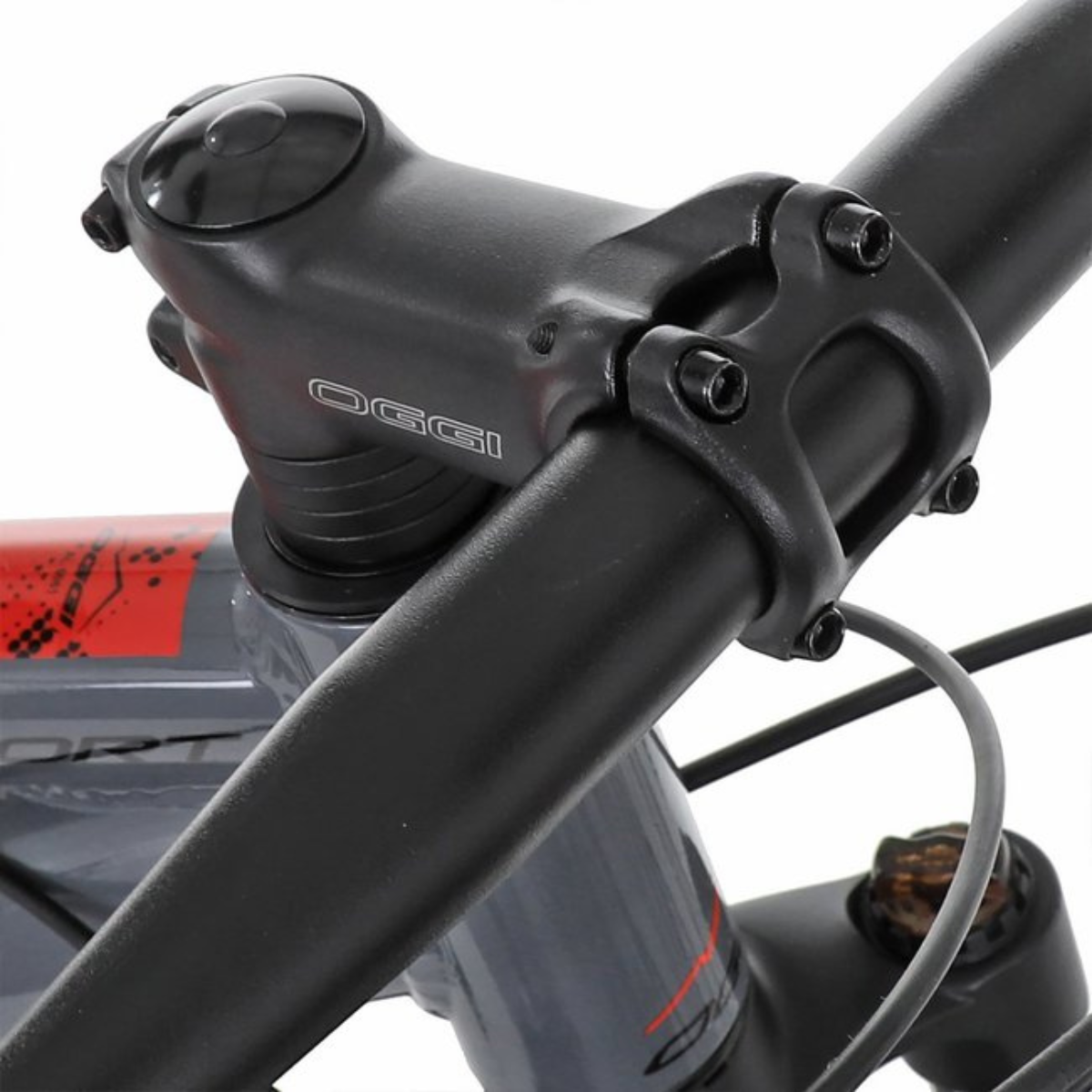 Bicicleta 29 Oggi Hacker Sport Tam 15.5 Cor Grafite/vermelho - Image 5